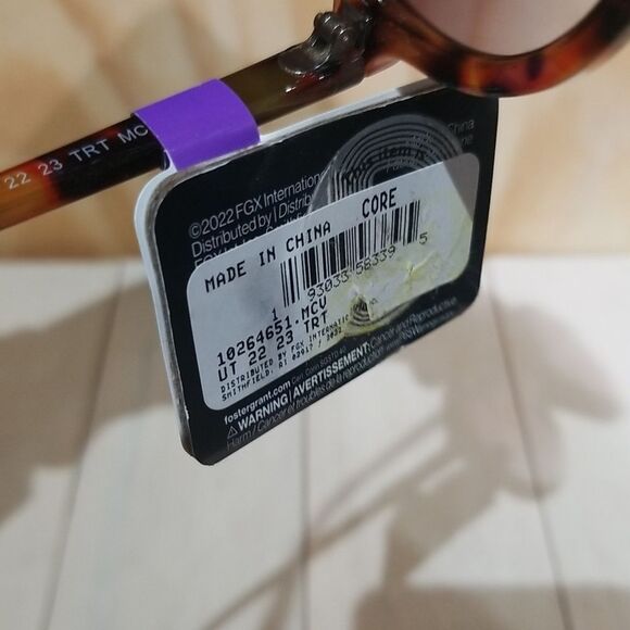 New, Unisex Sunglasses Foster Grant Brown Tort, 100% UVA-UVB Lens Protected - Picture 7 of 7